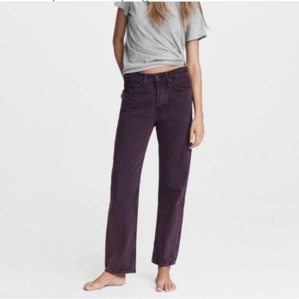 rag & bone Maya High rise Ankle Slim Straight Leg Jeans sz 27